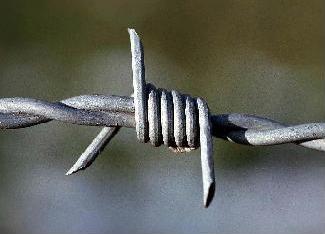 Barbed wire to show protection